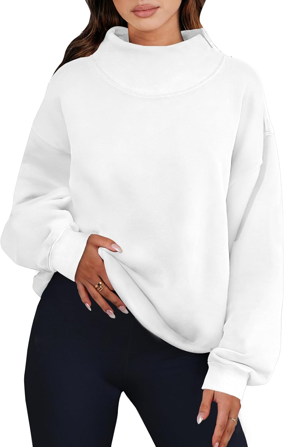 ✨Women‘s Oversized Sweatshirts Turtleneck Pullover (Buy 2 Free Shipping)