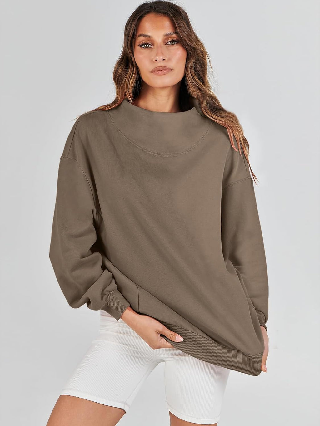 ✨Women‘s Oversized Sweatshirts Turtleneck Pullover (Buy 2 Free Shipping)