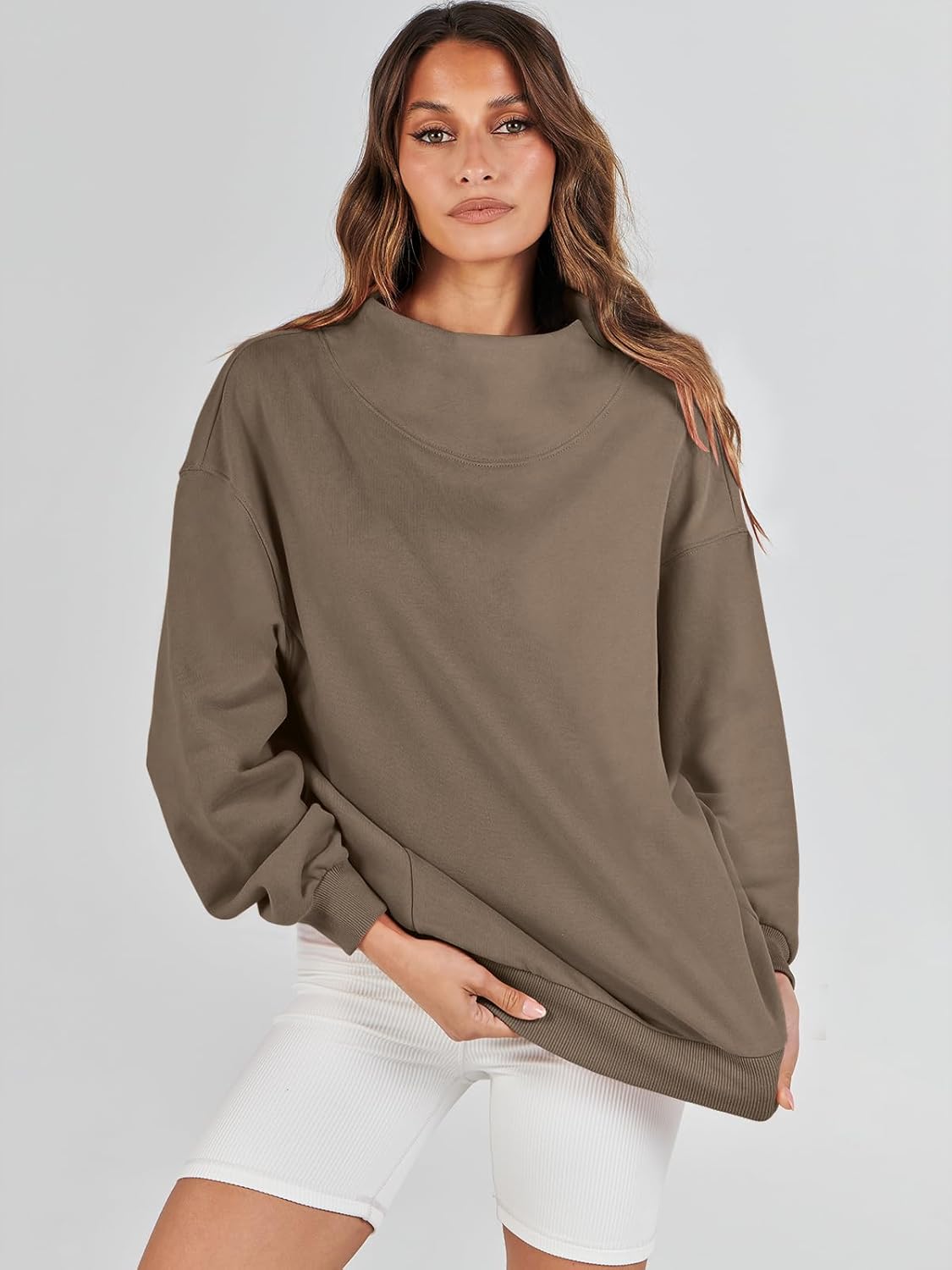 ✨Women‘s Oversized Sweatshirts Turtleneck Pullover (Buy 2 Free Shipping)