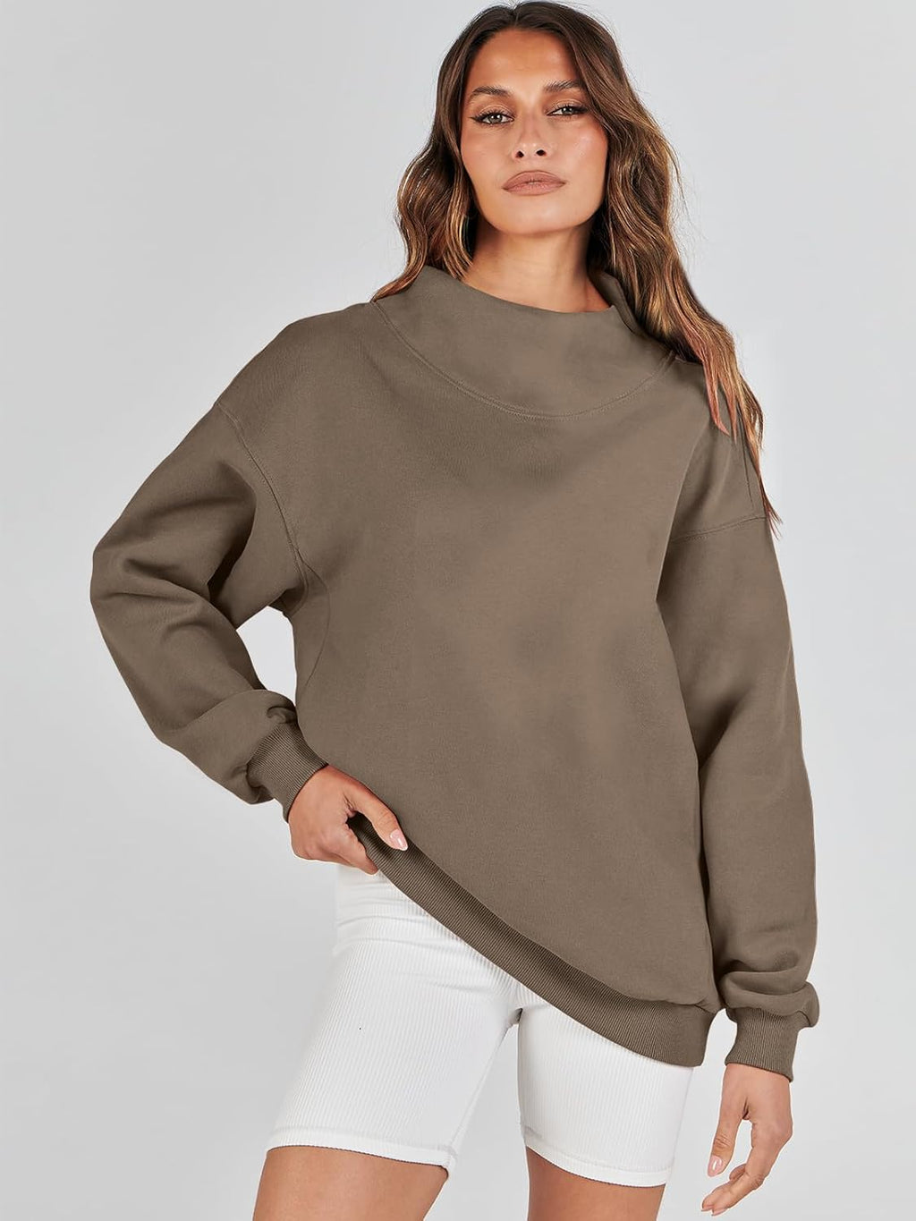 ✨Women‘s Oversized Sweatshirts Turtleneck Pullover (Buy 2 Free Shipping)