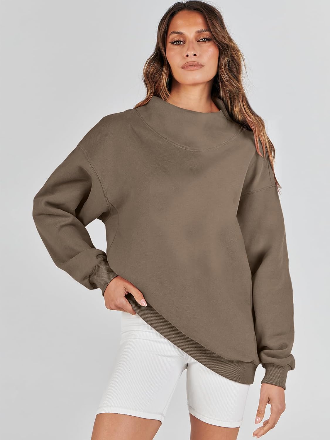 ✨Women‘s Oversized Sweatshirts Turtleneck Pullover (Buy 2 Free Shipping)