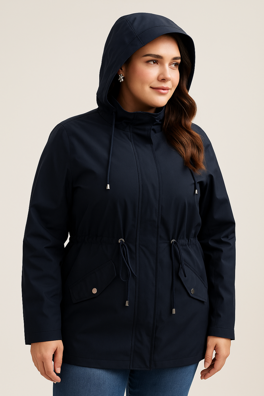 Elvessa Plaid Rain Jacket