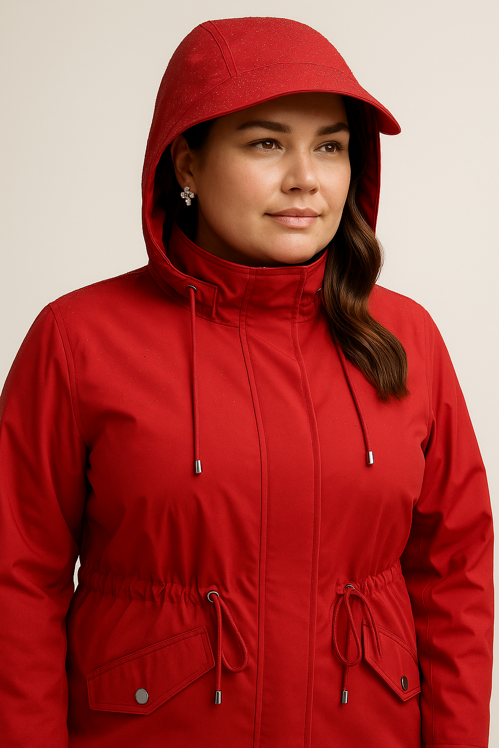 Elvessa Plaid Rain Jacket