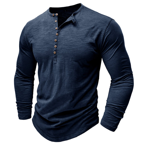 Everyday Cotton Henley Tee Shirt