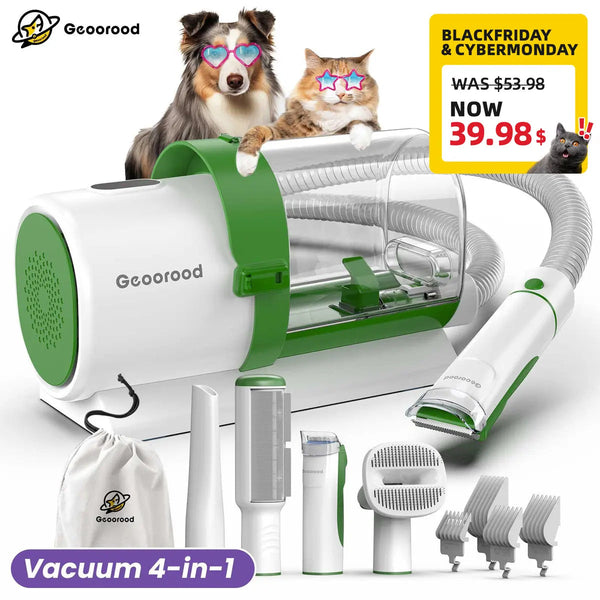 Portable Home Pet Grooming Vacuum Kit