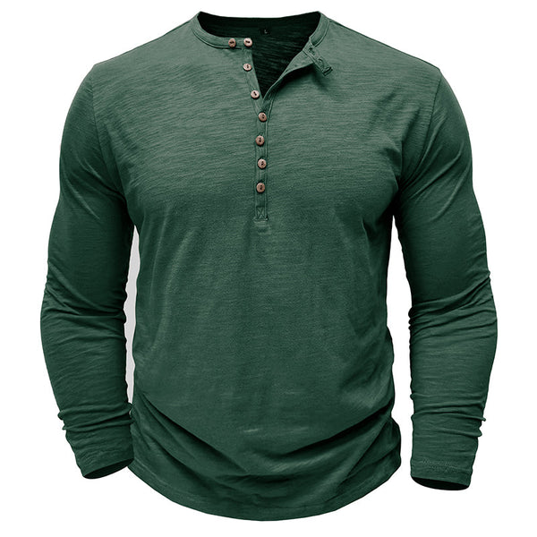 Everyday Cotton Henley Tee Shirt