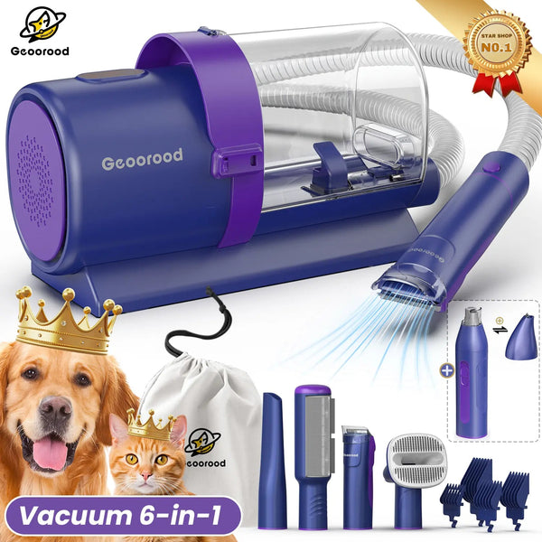 Portable Home Pet Grooming Vacuum Kit