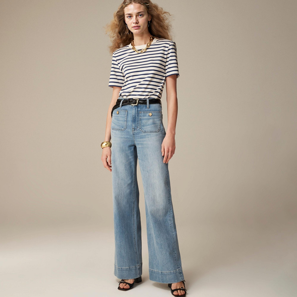 Sailor Tummy Control Wide Leg Jeans