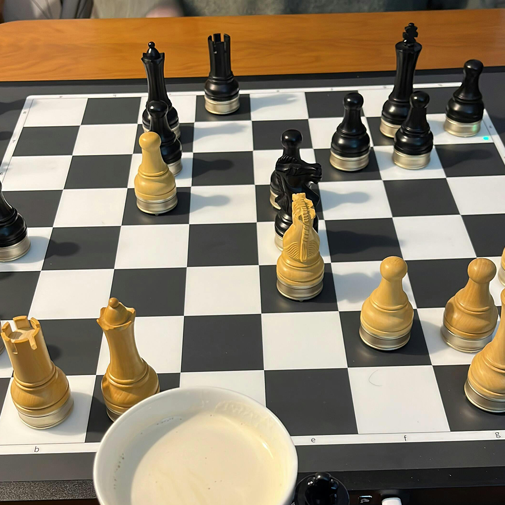 🎉Last Day Promotion 60% OFF 🔥 - Advanced robotic chessboard with wooden chess pieces