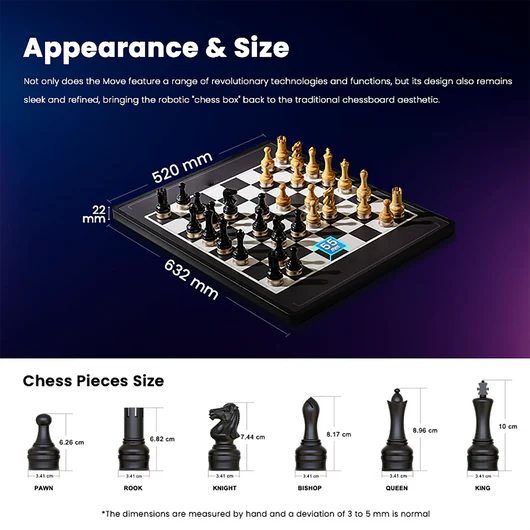 🎉Last Day Promotion 60% OFF 🔥 - Advanced robotic chessboard with wooden chess pieces