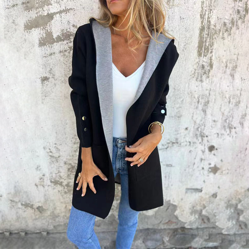 Poppy™ - Manteau à Bloc de Couleurs avec Capuche